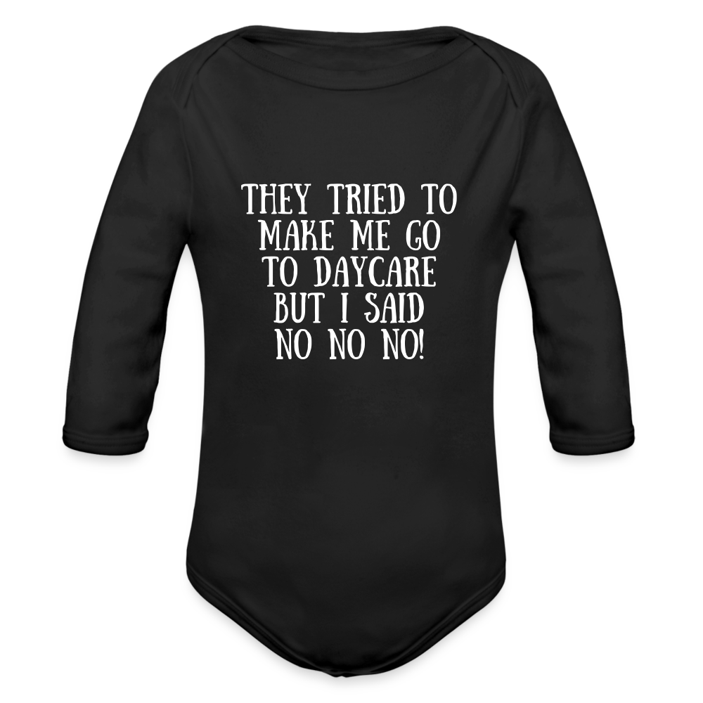 Nonono. Organic Longsleeve Baby Bodysuit - black