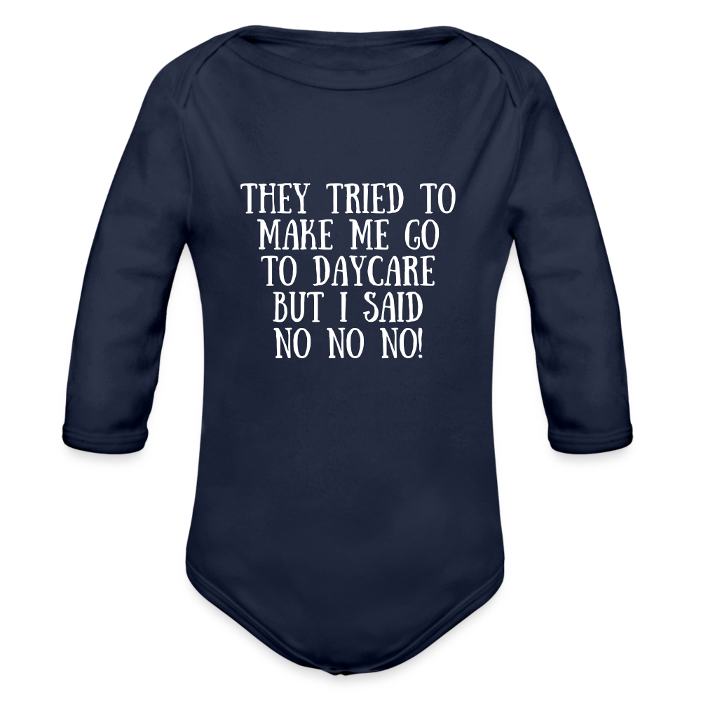 Nonono. Organic Longsleeve Baby Bodysuit - dark navy